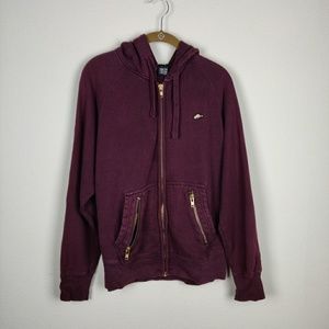 Roots maroon special edition full zip hoodie